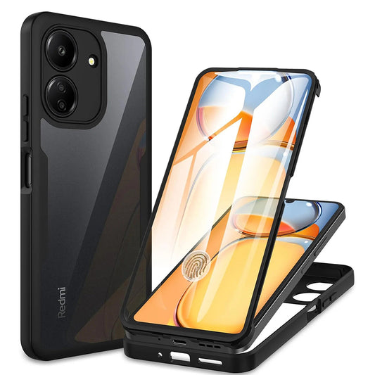 Funda para Xiaomi Poco C65 / Redmi 13C, Techsuit, ColorVerse 360, Negra