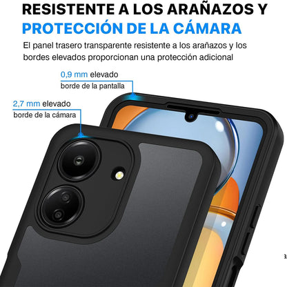 Funda para Xiaomi Poco C65 / Redmi 13C, Techsuit, ColorVerse 360, Negra