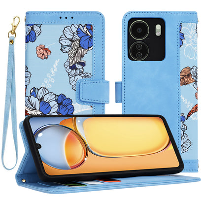 Funda para Xiaomi Poco C65 / Redmi 13C, Techsuit, FlipCraft, Azul