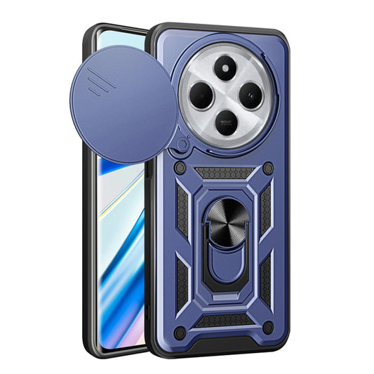 Funda para Xiaomi Poco C75 / Redmi 14C, Techsuit, CamShield, Azul