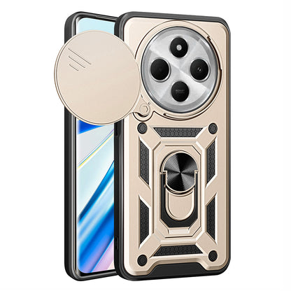 Funda para Xiaomi Poco C75 / Redmi 14C, Techsuit, CamShield, Dorada