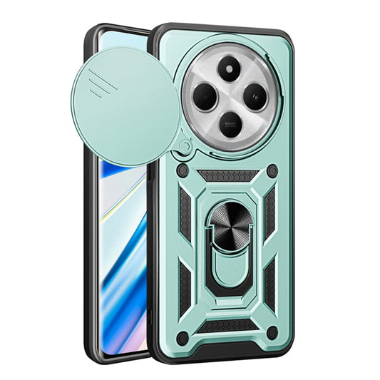 Funda para Xiaomi Poco C75 / Redmi 14C, Techsuit, CamShield, Verde