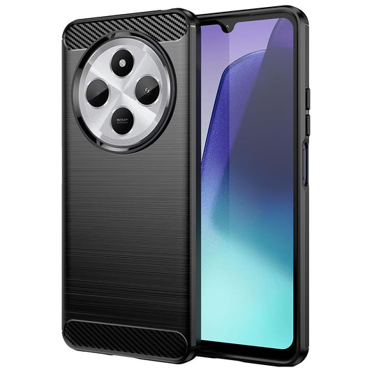 Funda para Xiaomi Poco C75 / Redmi 14C, Techsuit, Carbono, Negra