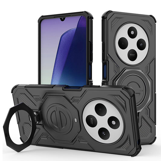 Funda para Xiaomi Poco C75 / Redmi 14C, Techsuit, Carbon Shield Pro, Negra