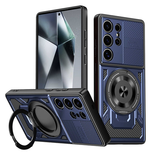 Funda para Xiaomi Poco C75 / Redmi 14C, Techsuit, RuggedCam, Azul