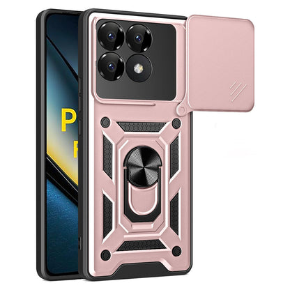 Funda para Xiaomi Poco F6 Pro, Techsuit, CamShield, Rosa