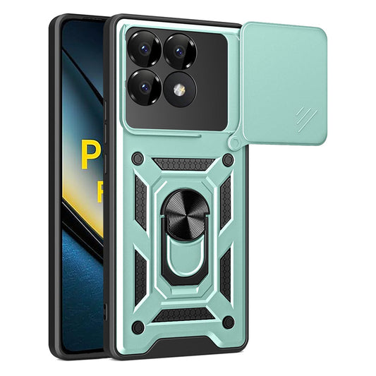 Funda para Xiaomi Poco F6 Pro, Techsuit, CamShield, Verde