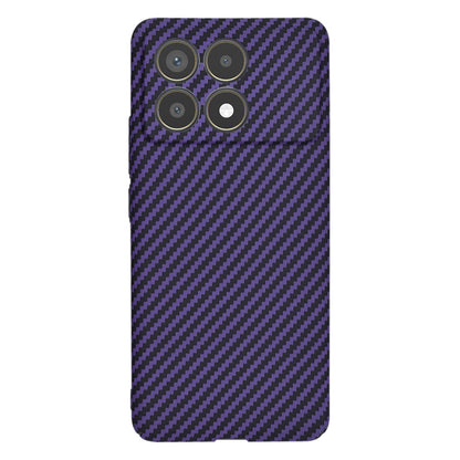 Funda para Xiaomi Poco F6 Pro, Techsuit, Carbonite FiberShell, Morado
