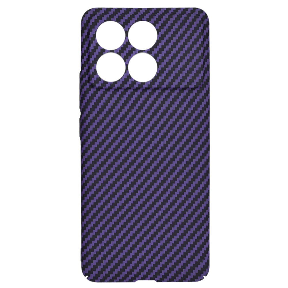 Funda para Xiaomi Poco F6 Pro, Techsuit, Carbonite FiberShell, Morado