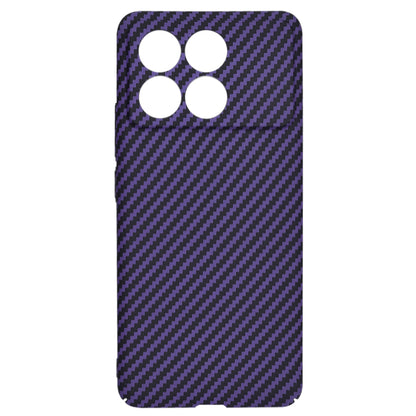 Funda para Xiaomi Poco F6 Pro, Techsuit, Carbonite FiberShell, Morado