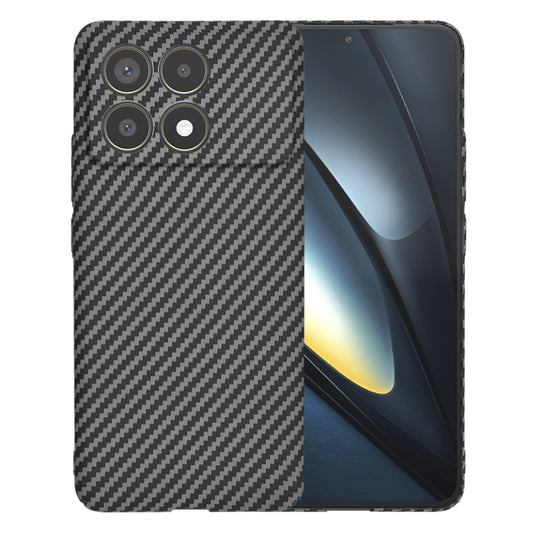 Funda para Xiaomi Poco F6 Pro, Techsuit, Carbonite FiberShell, Negra