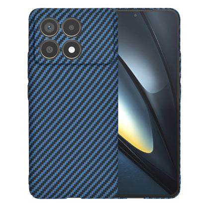 Funda para Xiaomi Poco F6 Pro, Techsuit, Carbonite FiberShell, Turquesa