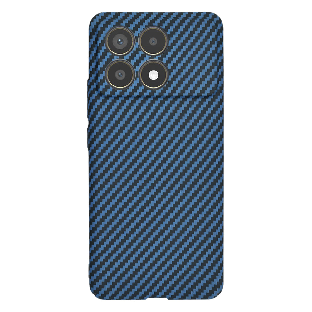 Funda para Xiaomi Poco F6 Pro, Techsuit, Carbonite FiberShell, Turquesa
