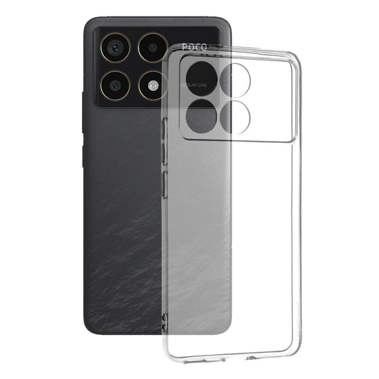 Funda para Xiaomi Poco F6 Pro, Techsuit, Clara, Transparente