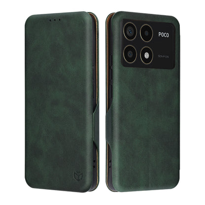 Funda para Xiaomi Poco F6 Pro, Techsuit, Safe Wallet Plus, Verde