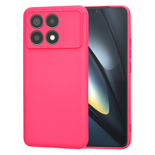 Funda para Xiaomi Poco F6 Pro, Techsuit, SoftFlex, Rosa Oscuro
