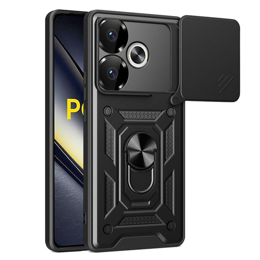 Funda para Xiaomi Poco F6, Techsuit, CamShield, Negra