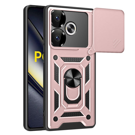 Funda para Xiaomi Poco F6, Techsuit, CamShield, Rosa