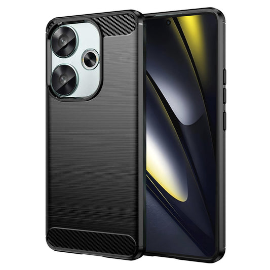 Funda para Xiaomi Poco F6, Techsuit, Carbono, Negra