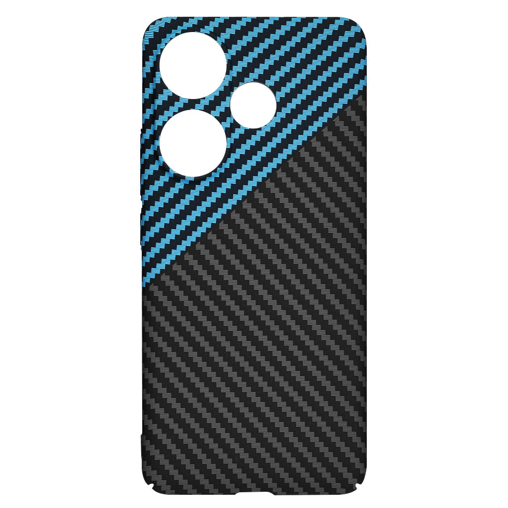 Funda para Xiaomi Poco F6, Techsuit, Carbonite FiberShell, Azul