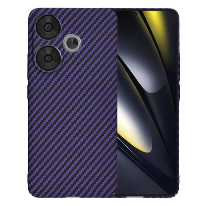 Funda para Xiaomi Poco F6, Techsuit, Carbonite FiberShell, Morado