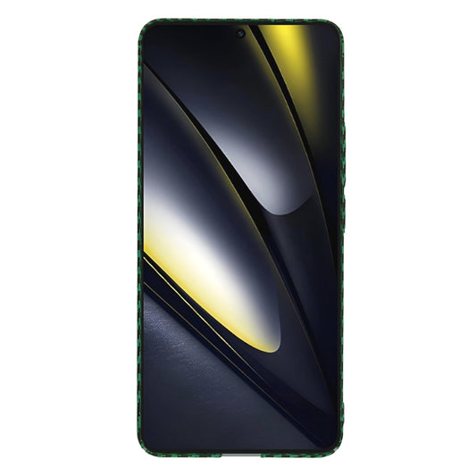 Funda para Xiaomi Poco F6, Techsuit, Carbonite FiberShell, Verde