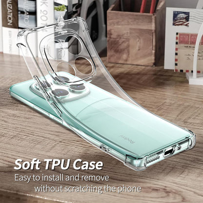 Funda para Xiaomi Poco F7 Ultra, Techsuit, Antigolpes Transparente, Transparente