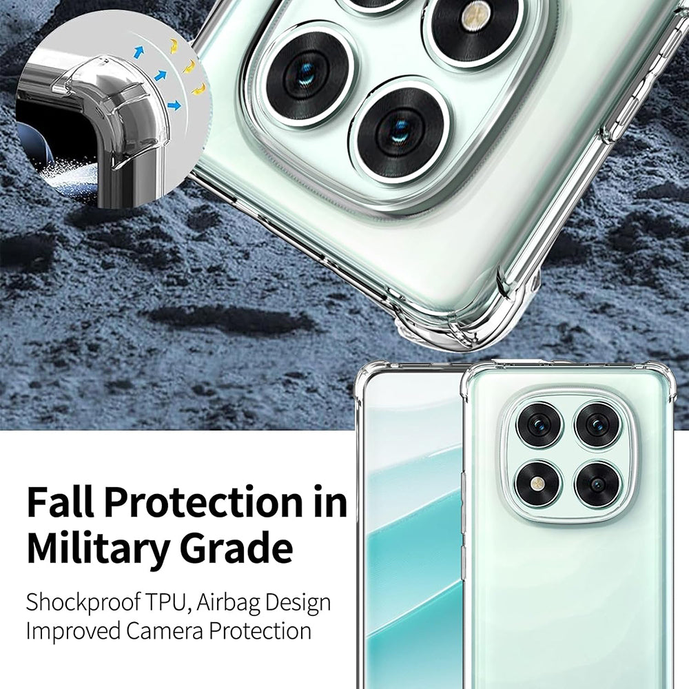 Funda para Xiaomi Poco F7 Ultra, Techsuit, Antigolpes Transparente, Transparente