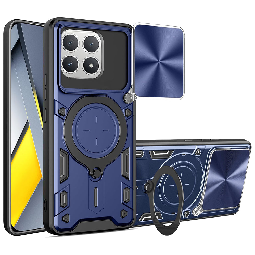 Funda para Xiaomi Poco F8 Pro, Techsuit, CamGuard Pro, Azul