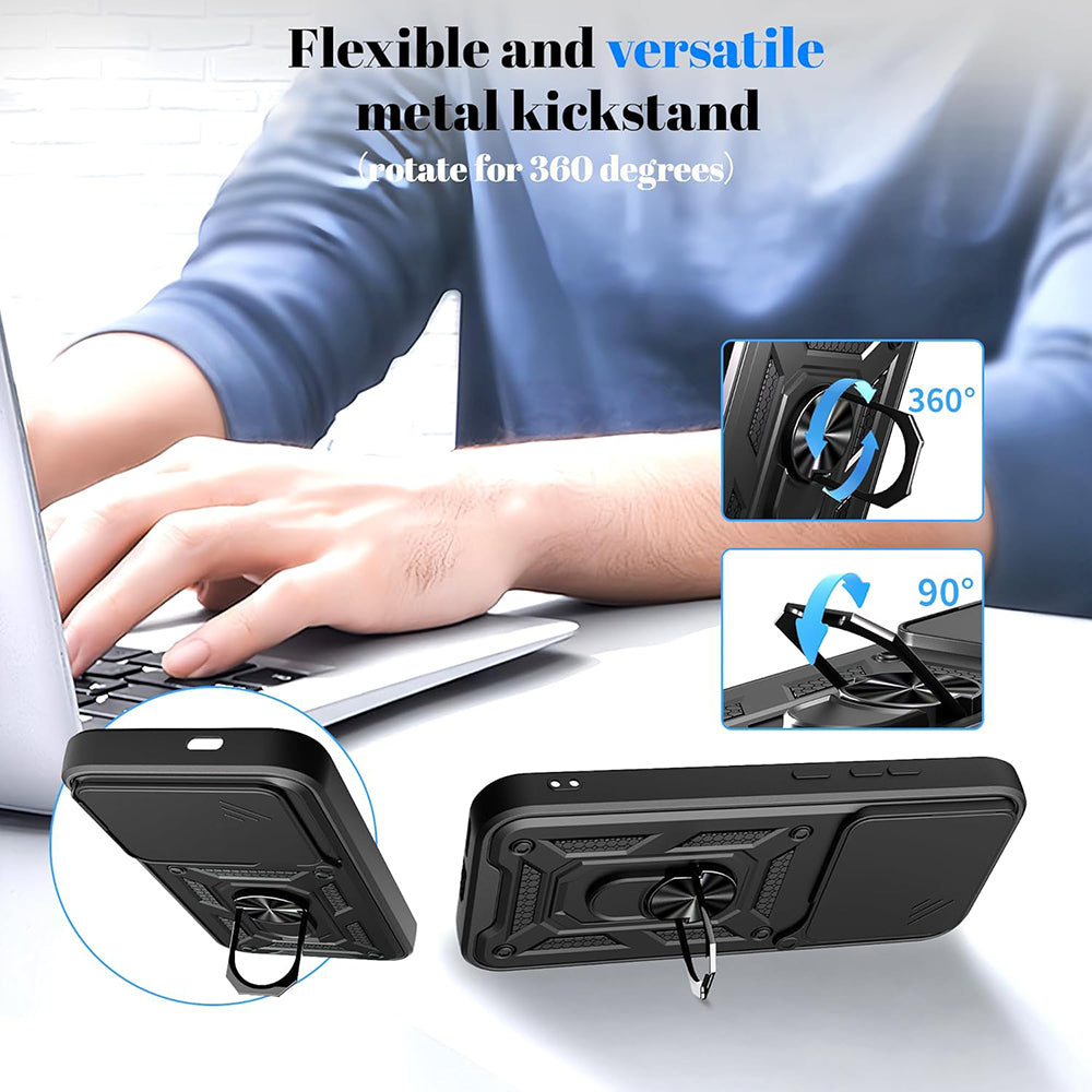 Funda para Xiaomi Poco F8 Pro, Techsuit, CamShield, Azul