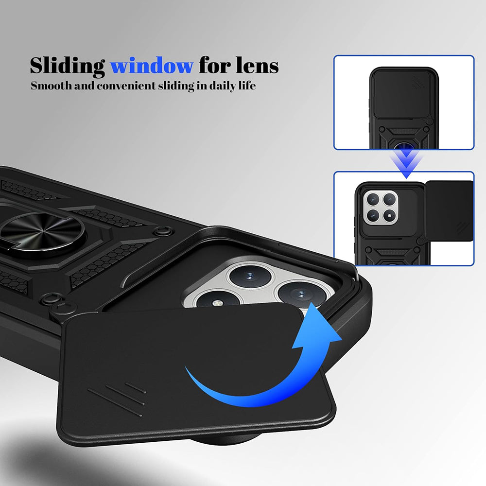 Funda para Xiaomi Poco F8 Pro, Techsuit, CamShield, Negra