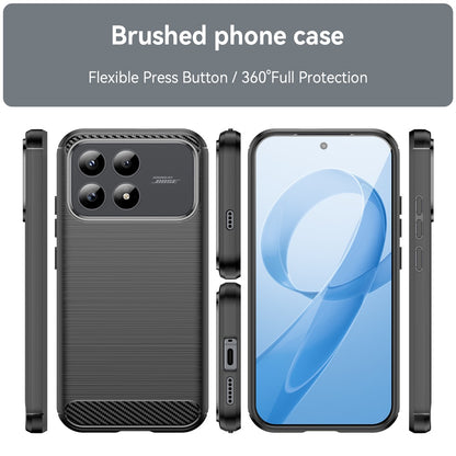 Funda para Xiaomi Poco F8 Pro, Techsuit, Carbono, Negra