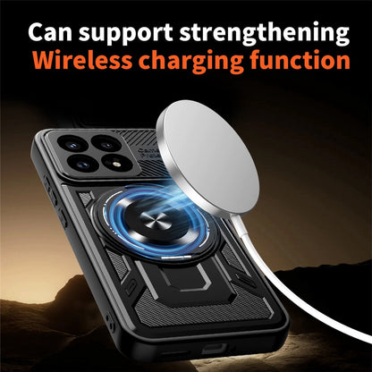 Funda para Xiaomi Poco F8 Pro, Techsuit, RuggedCam, Azul