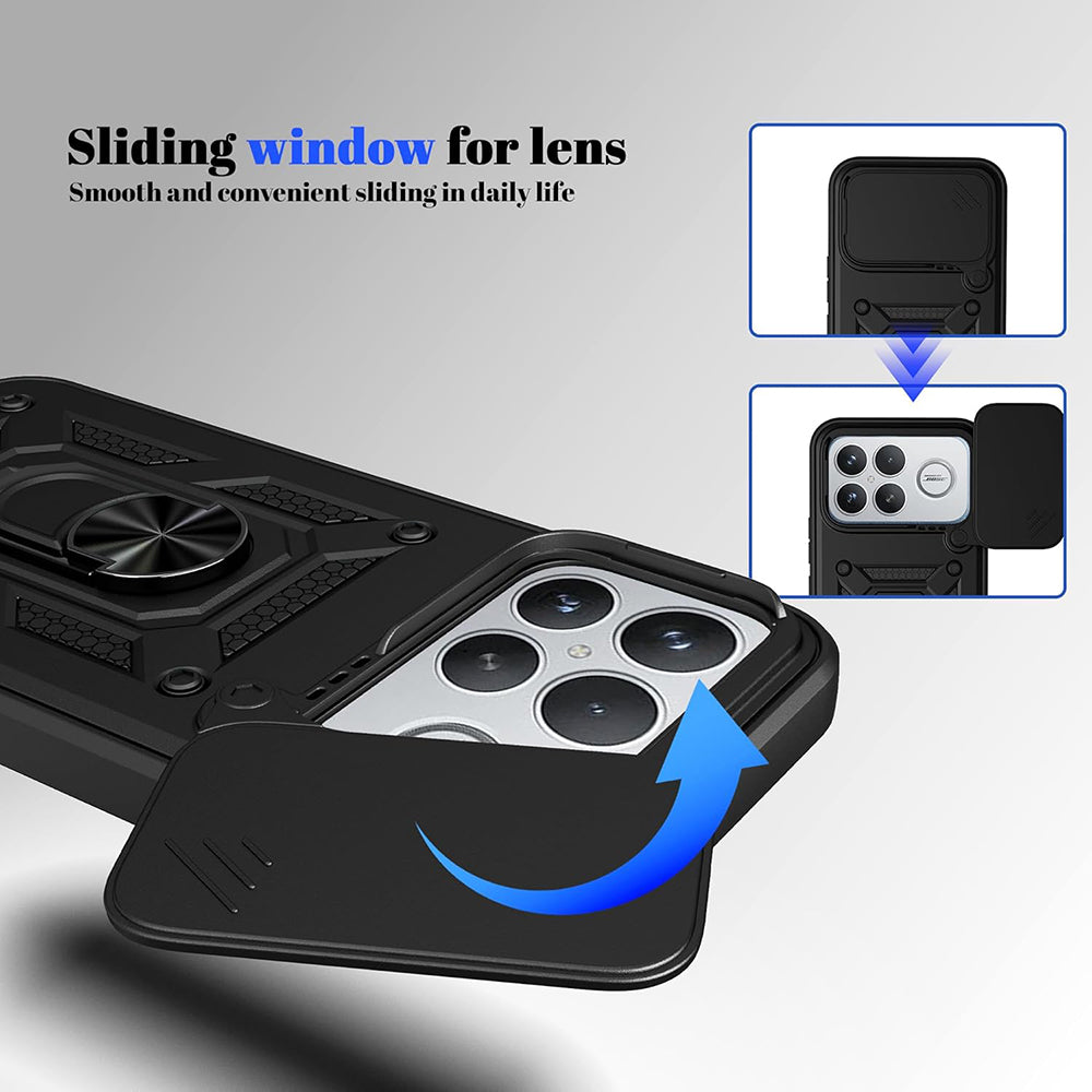 Funda para Xiaomi Poco F8 Ultra, Techsuit, CamShield, Negra