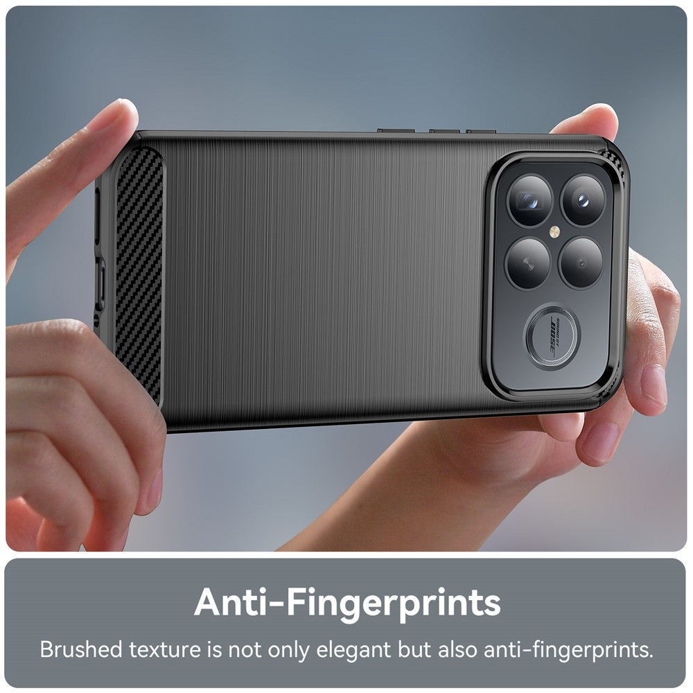 Funda para Xiaomi Poco F8 Ultra, Techsuit, Carbono, Negra