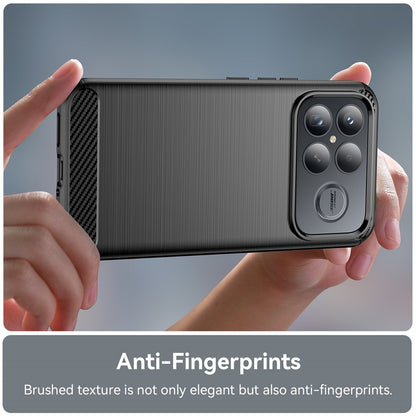 Funda para Xiaomi Poco F8 Ultra, Techsuit, Carbono, Negra