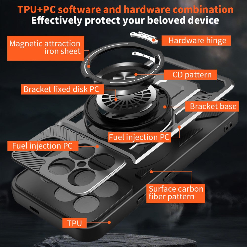 Funda para Xiaomi Poco F8 Ultra, Techsuit, RuggedCam, Negra