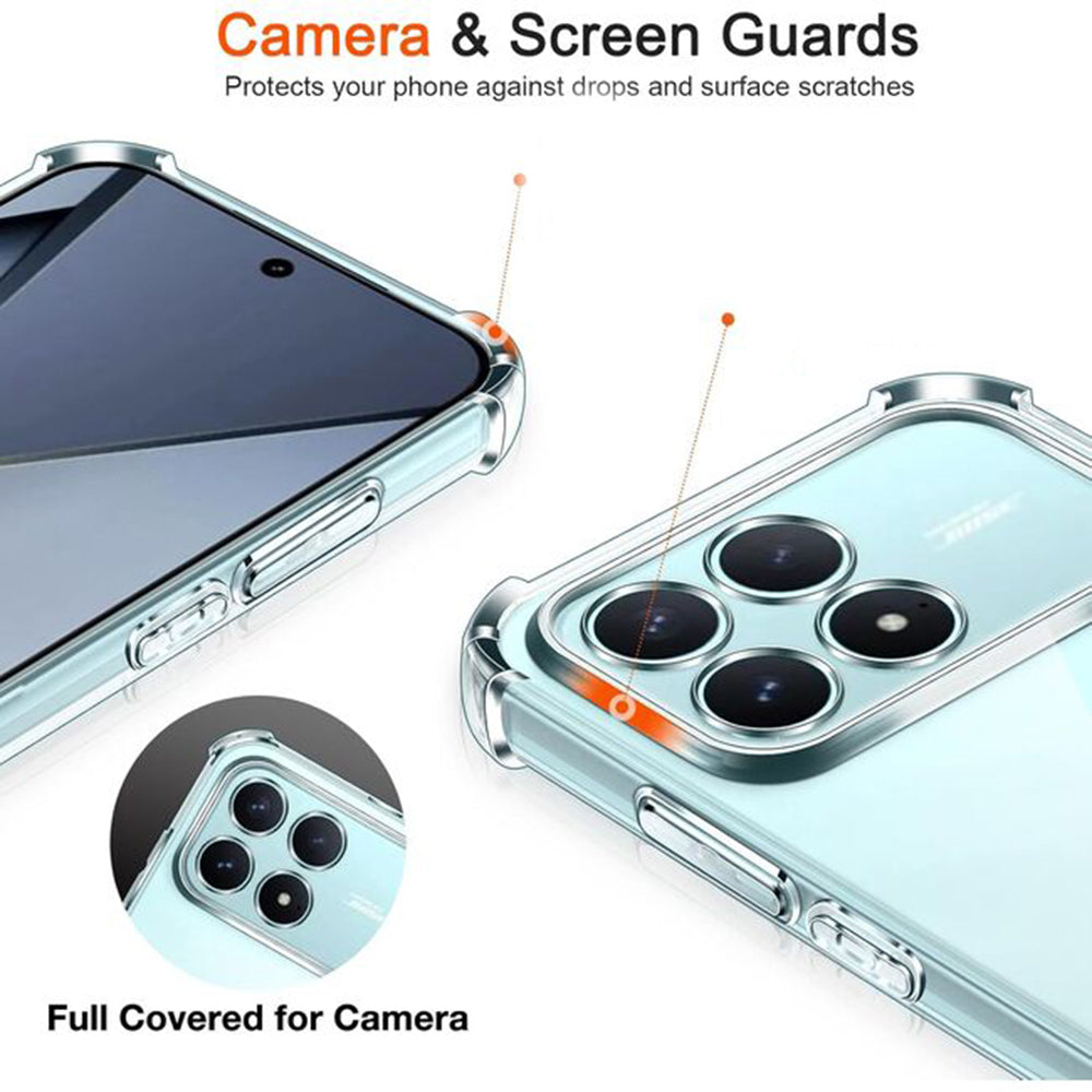 Funda para Xiaomi Poco F8 Ultra, Techsuit, Shockproof Clear, Transparente