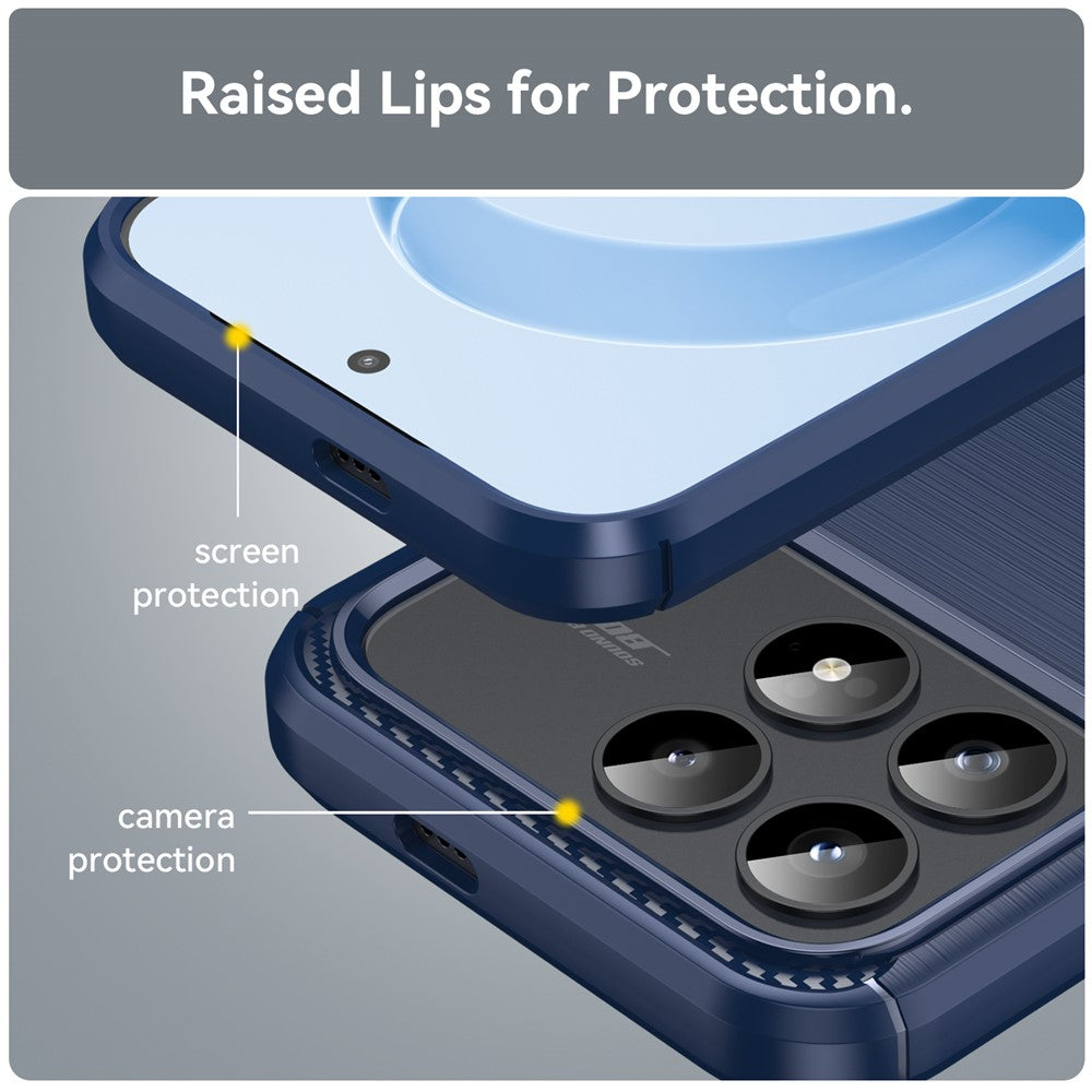 Funda para Xiaomi Poco F9 Pro, Techsuit, Carbono, Azul