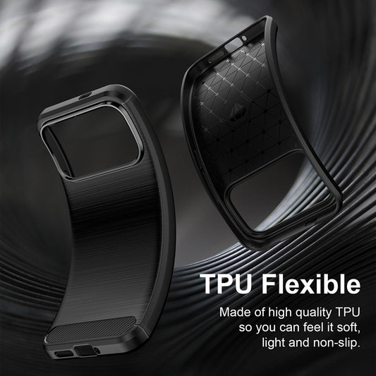 Funda para Xiaomi Poco F9 Pro, Techsuit, Carbono, Negra
