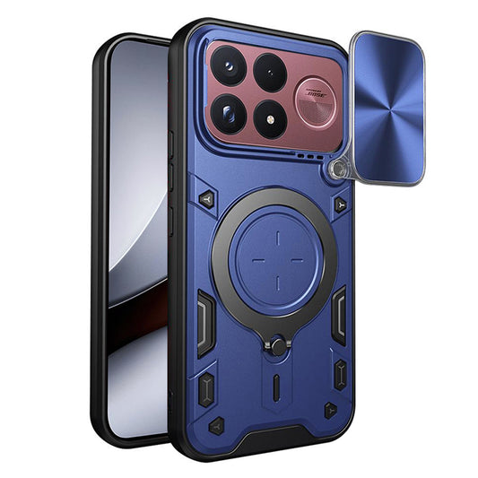 Funda para Xiaomi Poco F9 Ultra, Techsuit, CamGuard Pro, azul
