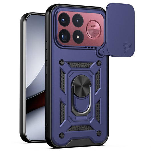Funda para Xiaomi Poco F9 Ultra, Techsuit, CamShield, azul