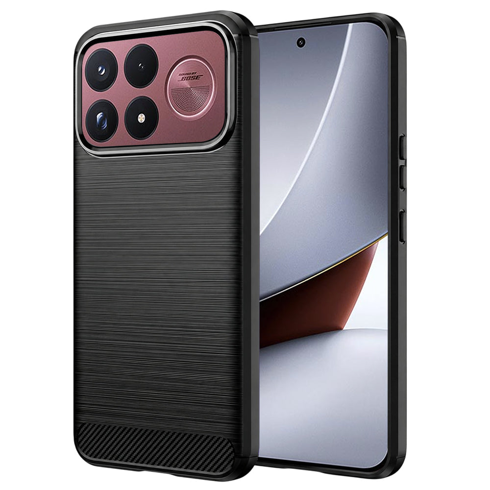 Funda para Xiaomi Poco F9 Ultra, Techsuit, Carbono, Negra