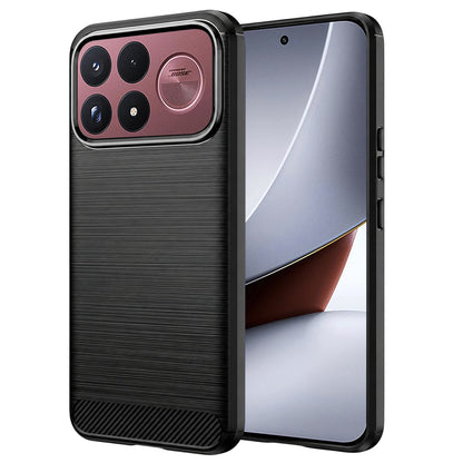 Funda para Xiaomi Poco F9 Ultra, Techsuit, Carbono, Negra