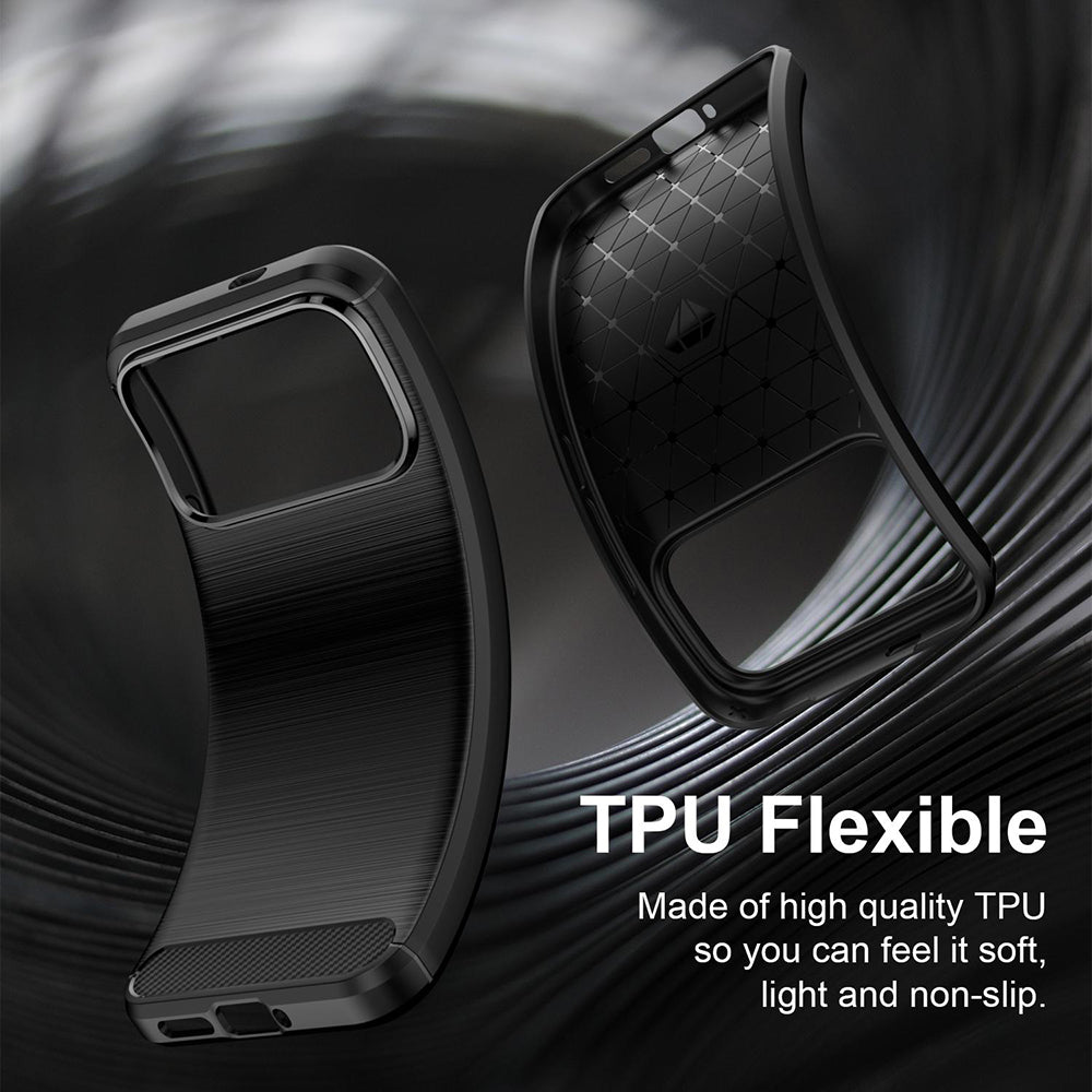 Funda para Xiaomi Poco F9 Ultra, Techsuit, Carbono, Negra