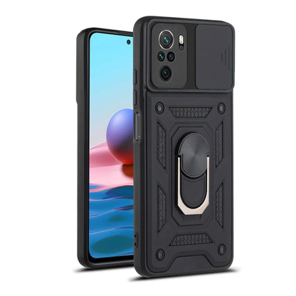Funda para Xiaomi Poco M5s / Redmi Note 10S / Note 10, Techsuit, CamShield, Negra