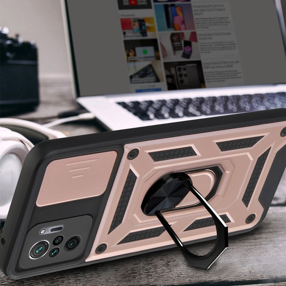 Funda para Xiaomi Poco M5s / Redmi Note 10S / Note 10, Techsuit, CamShield, Negra
