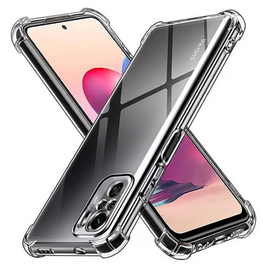 Funda para Xiaomi Poco M5s / Redmi Note 10S / Note 10, Techsuit, Transparente a prueba de golpes, Transparente