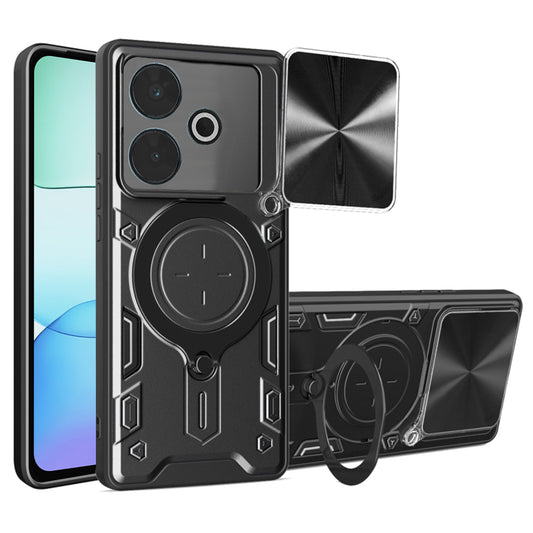 Funda para Xiaomi Poco M6 4G / Redmi 13, Techsuit, CamGuard Pro, Negra