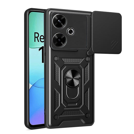 Funda para Xiaomi Poco M6 4G / Redmi 13, Techsuit, CamShield, Negra